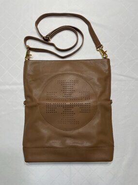 Tory Burch Tan Convertible Foldover Crossbody Bag